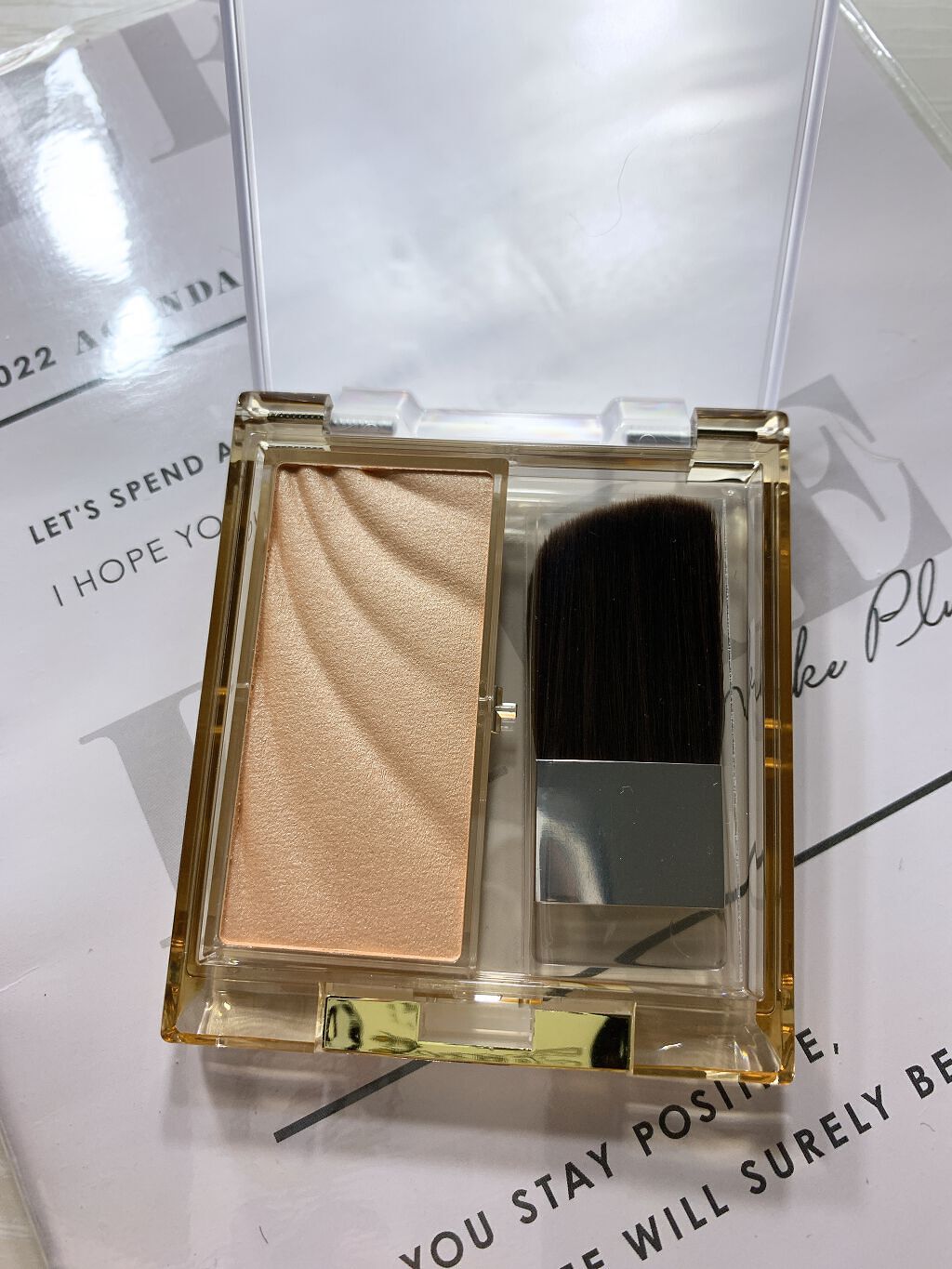 ドレープド シマーグロウ/excel/パウダーハイライトを使ったクチコミ（2枚目）