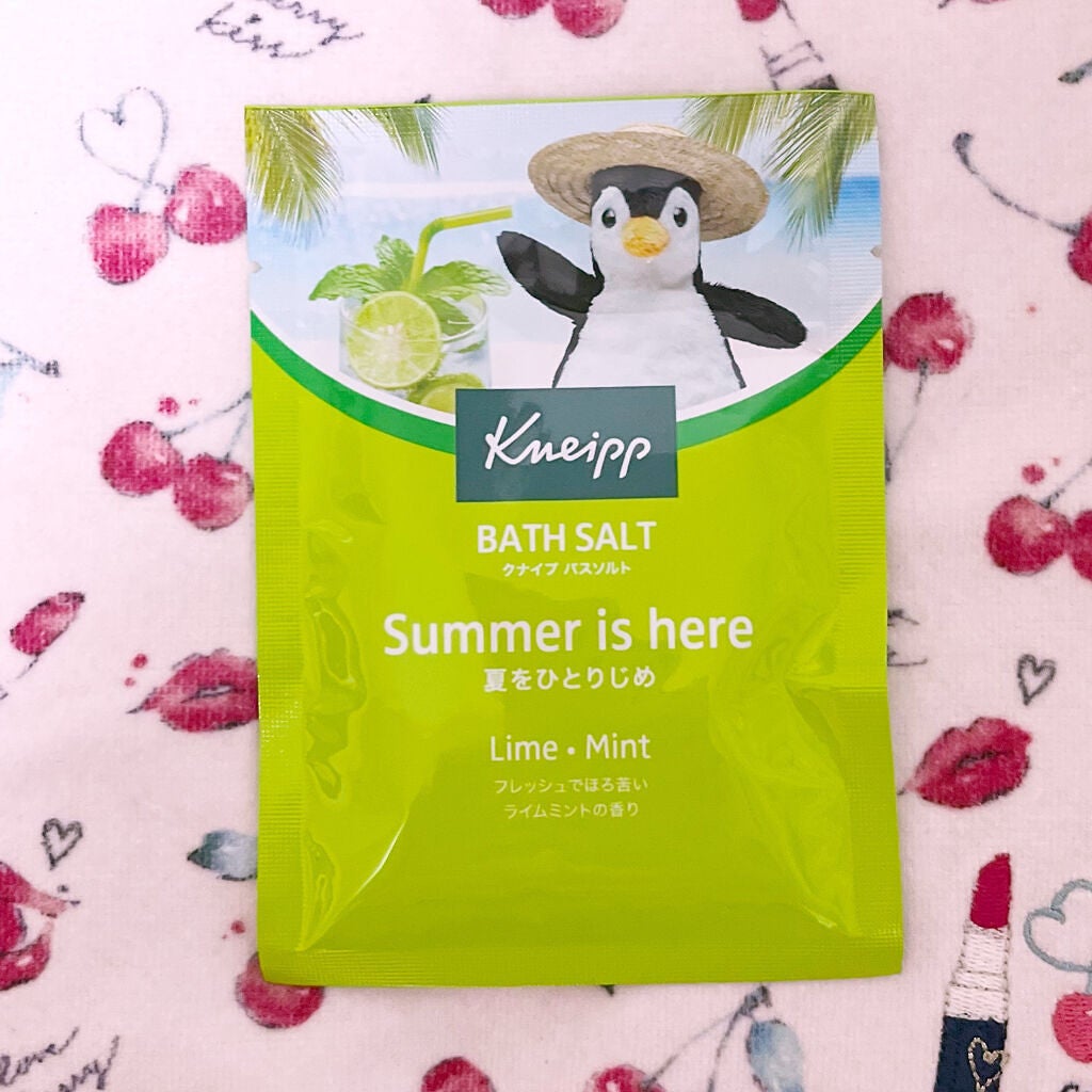 クナイプ バスソルト ライムミントの香り/クナイプ/無機塩系入浴剤を使ったクチコミ(1枚目)
