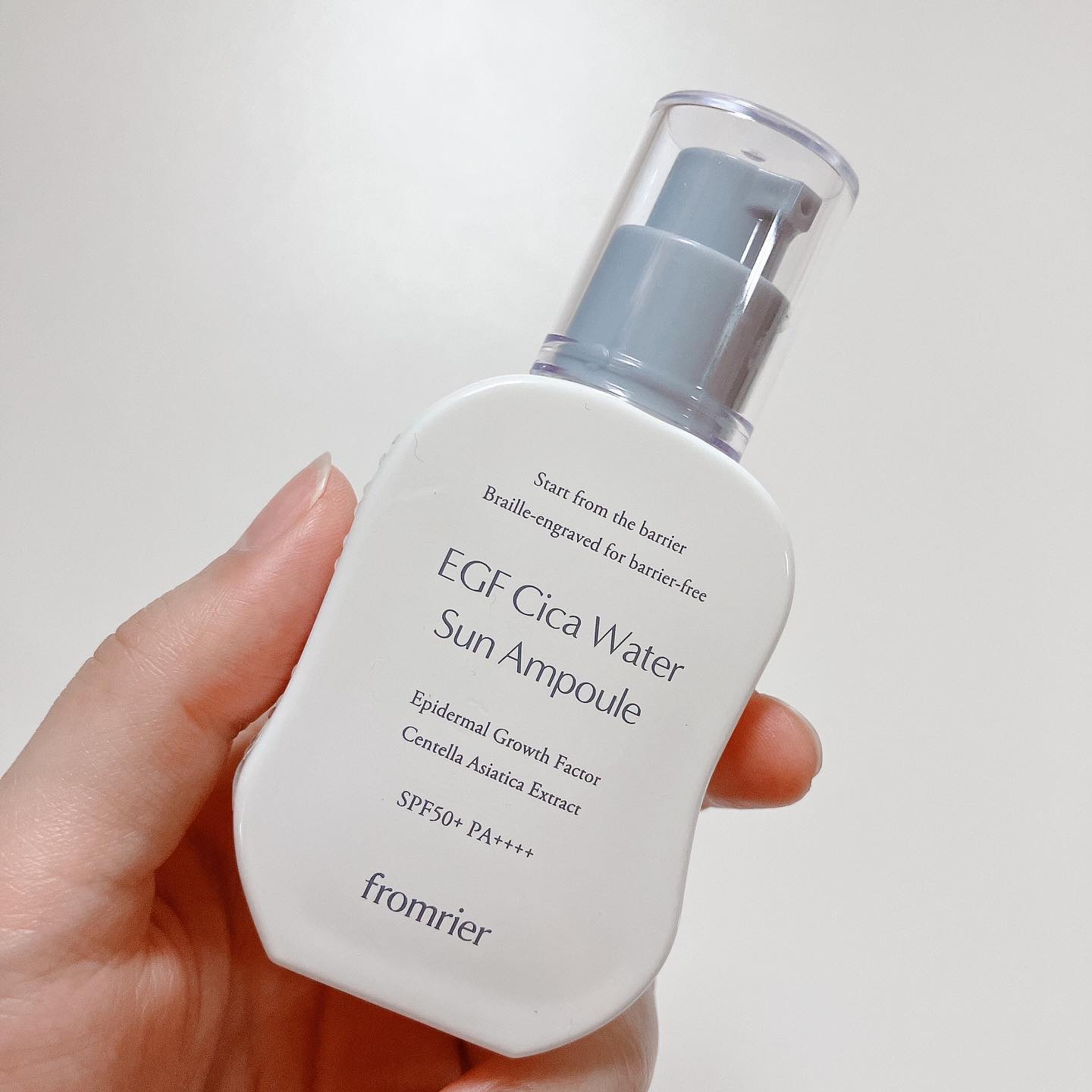 EGFシカウォーターサンアンプル/fromrier/日焼け止めローションを使ったクチコミ（3枚目）