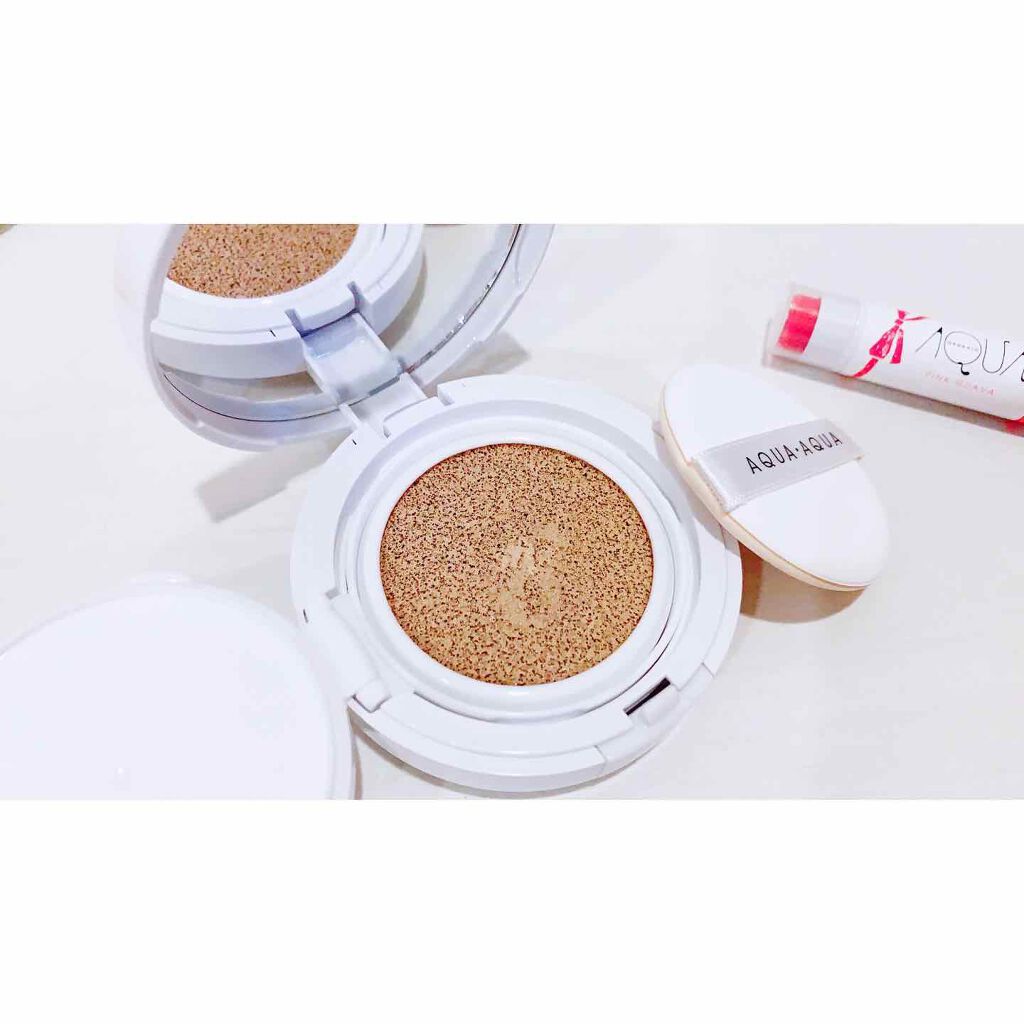 オーガニッククッションコンパクト ナチュラルベージュ【旧】/アクア・アクア/クッションファンデーションを使ったクチコミ（2枚目）