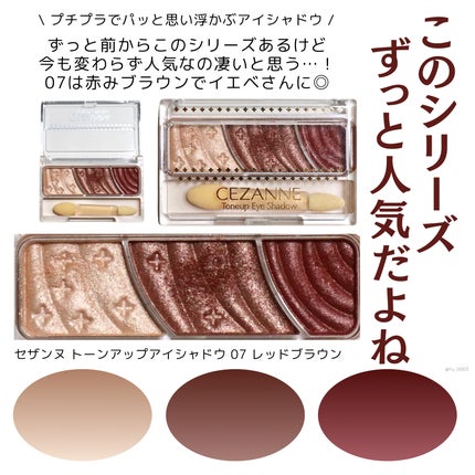 トーンアップアイシャドウ/CEZANNE/アイシャドウパレットを使ったクチコミ(5枚目)