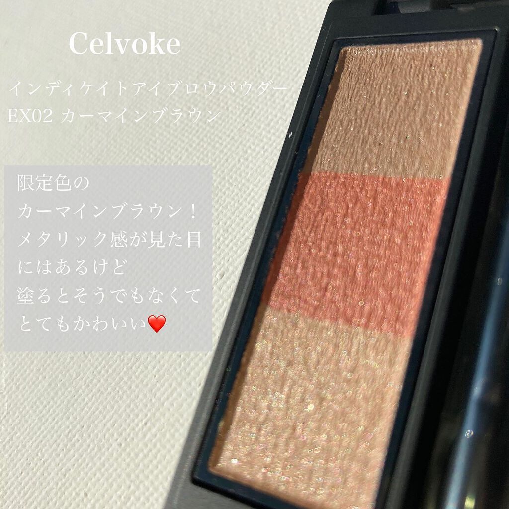 セルヴォーク インディケイトアイブロウパウダー/Celvoke/パウダーアイブロウを使ったクチコミ(2枚目)