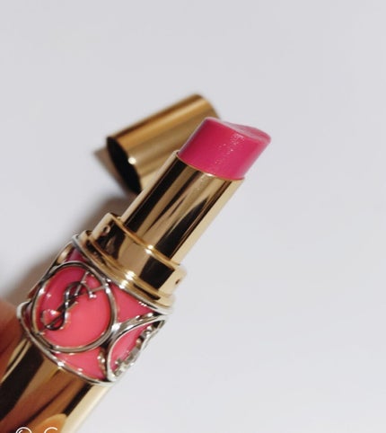 ルージュ ヴォリュプテ シャイン/YVES SAINT LAURENT BEAUTE/口紅を使ったクチコミ(2枚目)