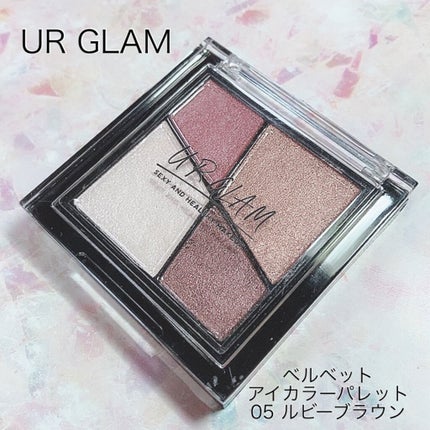 UR GLAM VELVET EYE COLOR PALETTE/U R GLAM/アイシャドウパレットを使ったクチコミ(1枚目)