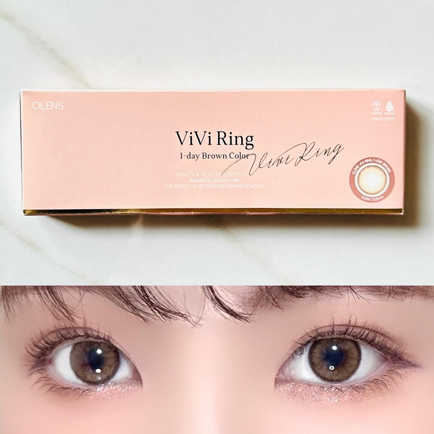ViVi Ring 1day/OLENS/ワンデー(1DAY)カラコンを使ったクチコミ(3枚目)