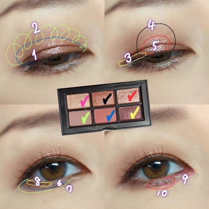 アンラップド ミニアイシャドーパレット DOLCE VITA/NARS/アイシャドウパレットを使ったクチコミ(3枚目)