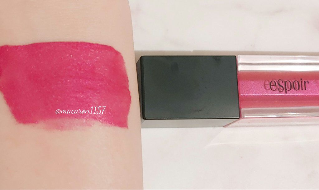 espoir  リップスティック ノー ウェア リップ トッパー サテンのクチコミ「光沢をまとった
ノーウエアリップトッパーサテン✨

使用した色はピンクのサテンカラーが
鮮やか.....」（2枚目）