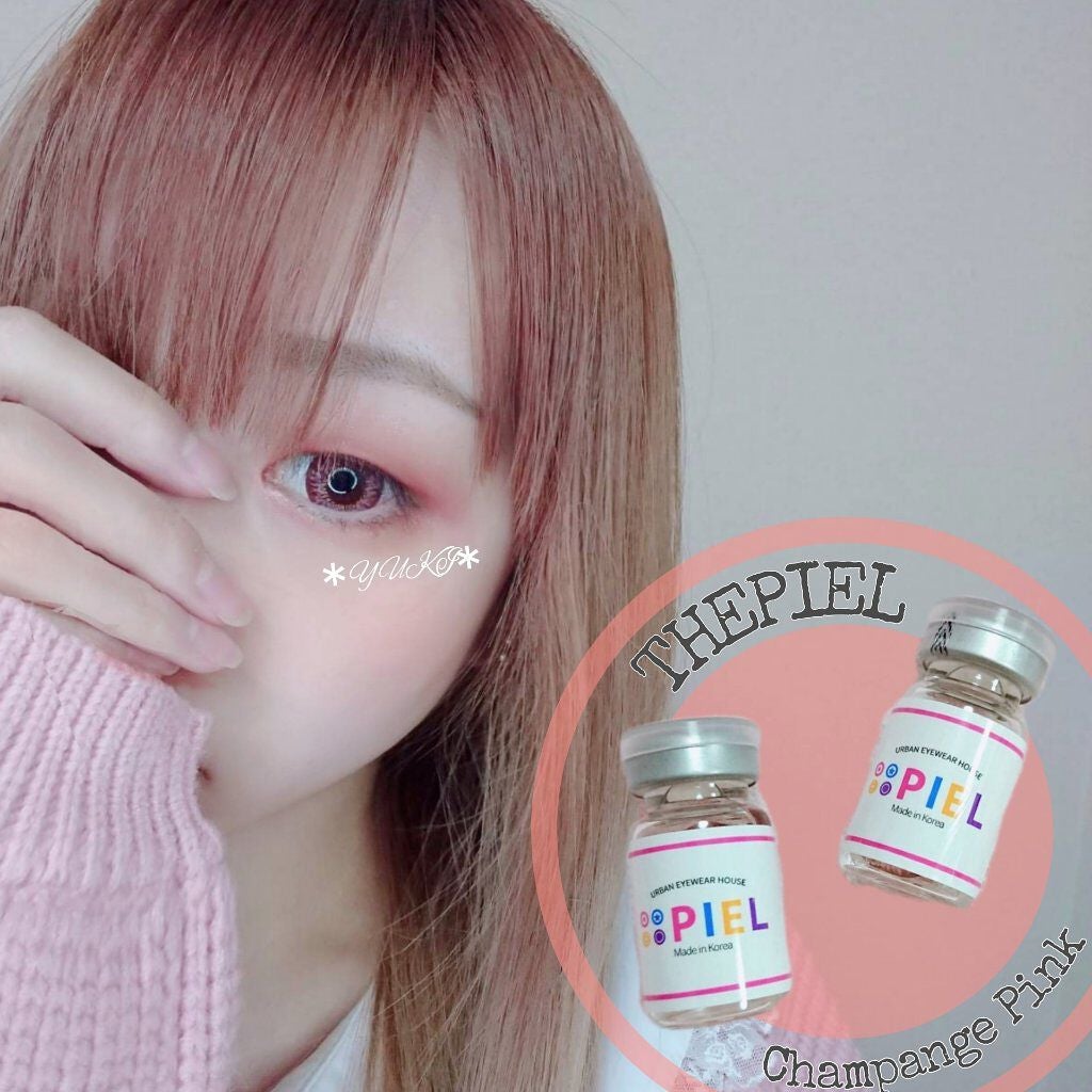 シャンパンピンク/ザピエル/カラーコンタクトレンズを使ったクチコミ(1枚目)