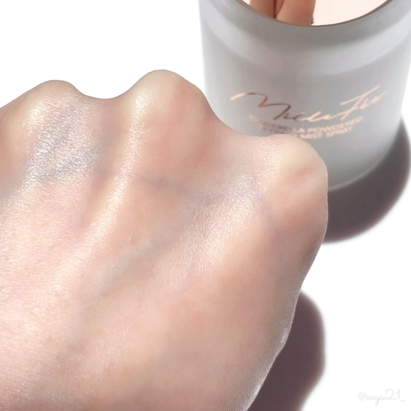 シンデレラパウダリーミスト/MilleFée/フィックスミストを使ったクチコミ(3枚目)