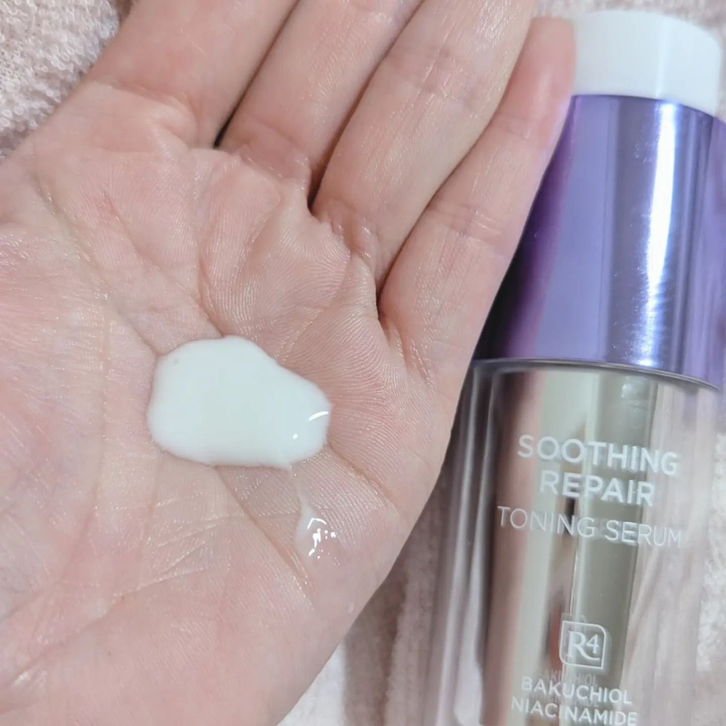 SOOTHING REPAIR TONING SERUM R4/ダーマファーム/美容液を使ったクチコミ(4枚目)