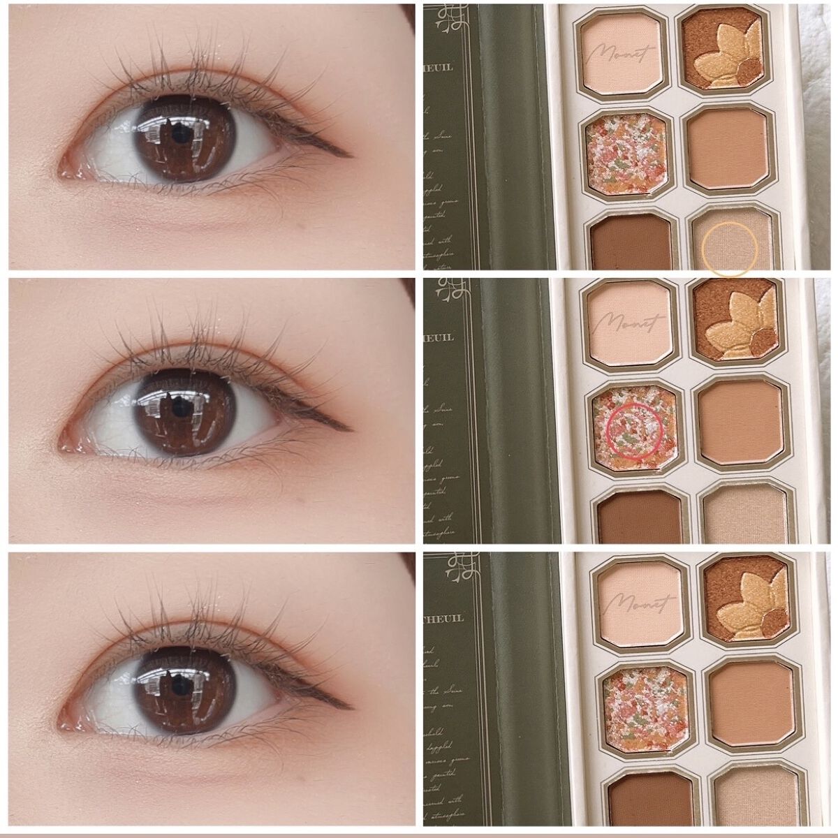 絵画アイシャドウパレット/MilleFée/アイシャドウパレットを使ったクチコミ（3枚目）