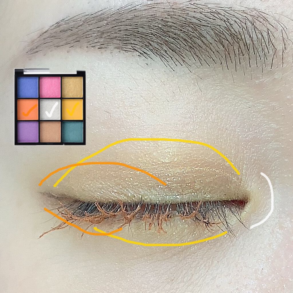 UR GLAM　BLOOMING EYE COLOR PALETTE/U R GLAM/アイシャドウパレットを使ったクチコミ（2枚目）