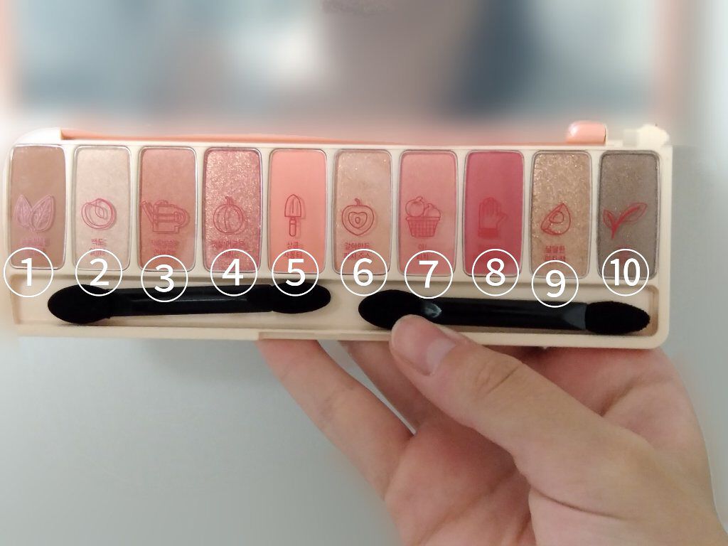 プレイカラー アイシャドウ/ETUDE/アイシャドウパレットを使ったクチコミ（2枚目）