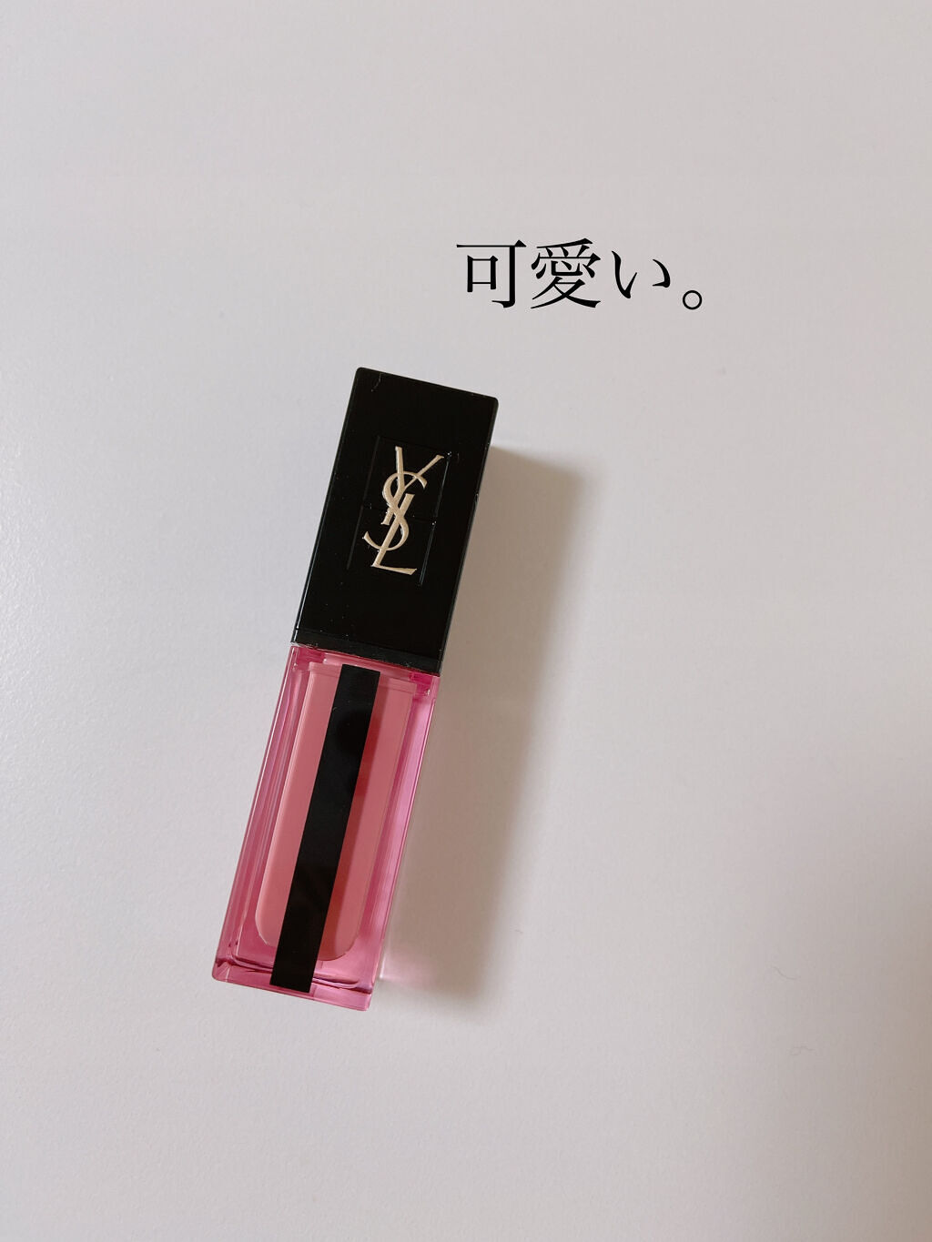 ルージュ ピュールクチュール ヴェルニ ウォーターステイン 606 ローズウッド フロウ/YVES SAINT LAURENT BEAUTE/口紅を使ったクチコミ（1枚目）