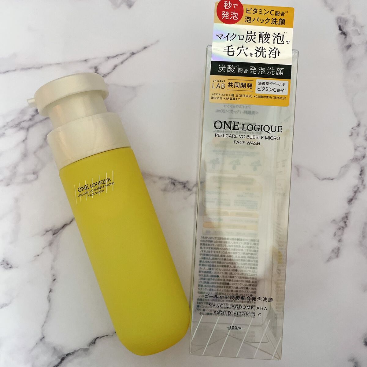  ピールケア VCバブルマイクロ フェイスウォッシュ/ONE LOGIQUE/泡洗顔を使ったクチコミ（1枚目）
