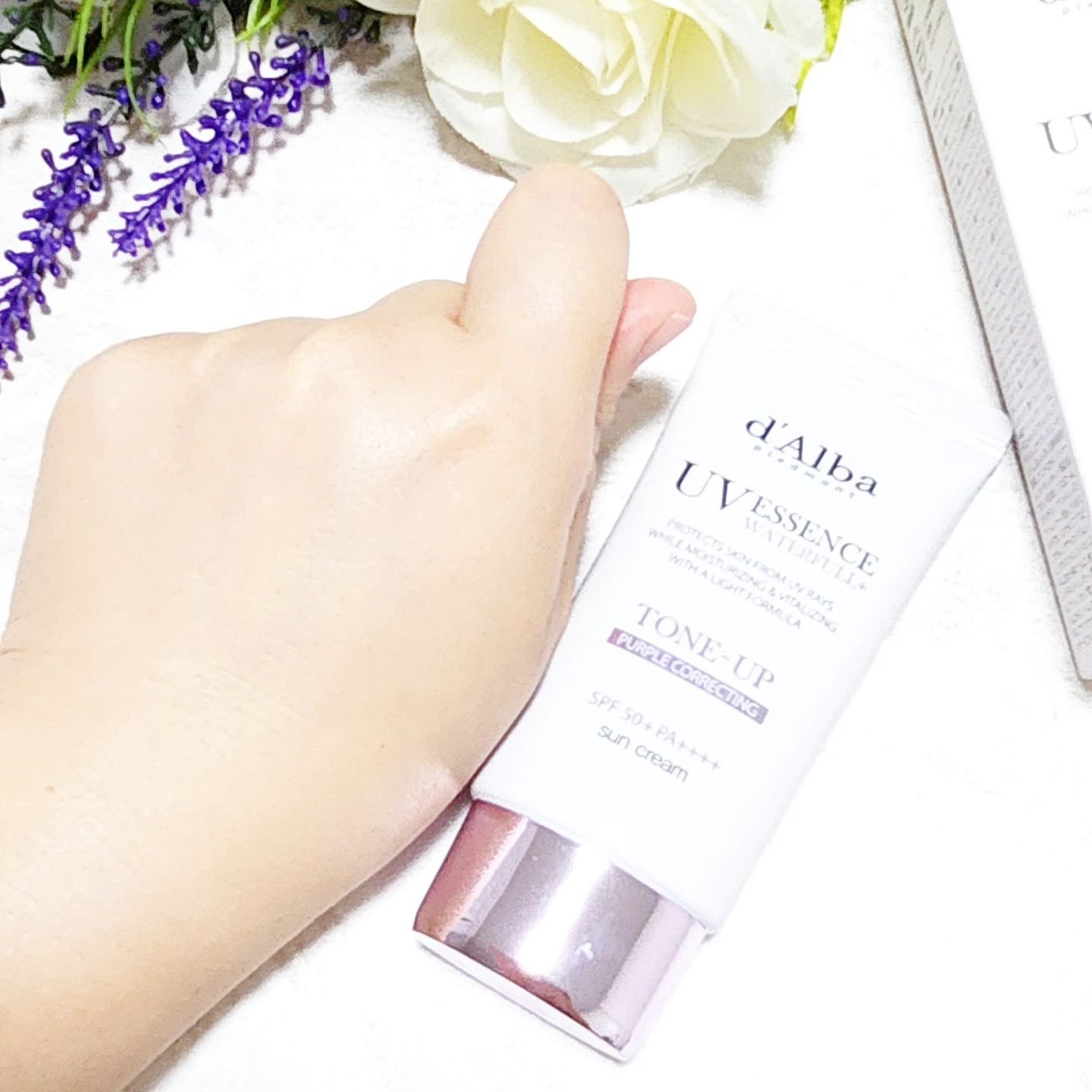 ダルバ ウォータフル トーンアップ サンクリーム(パープル)/ダルバ/日焼け止めクリームを使ったクチコミ(6枚目)