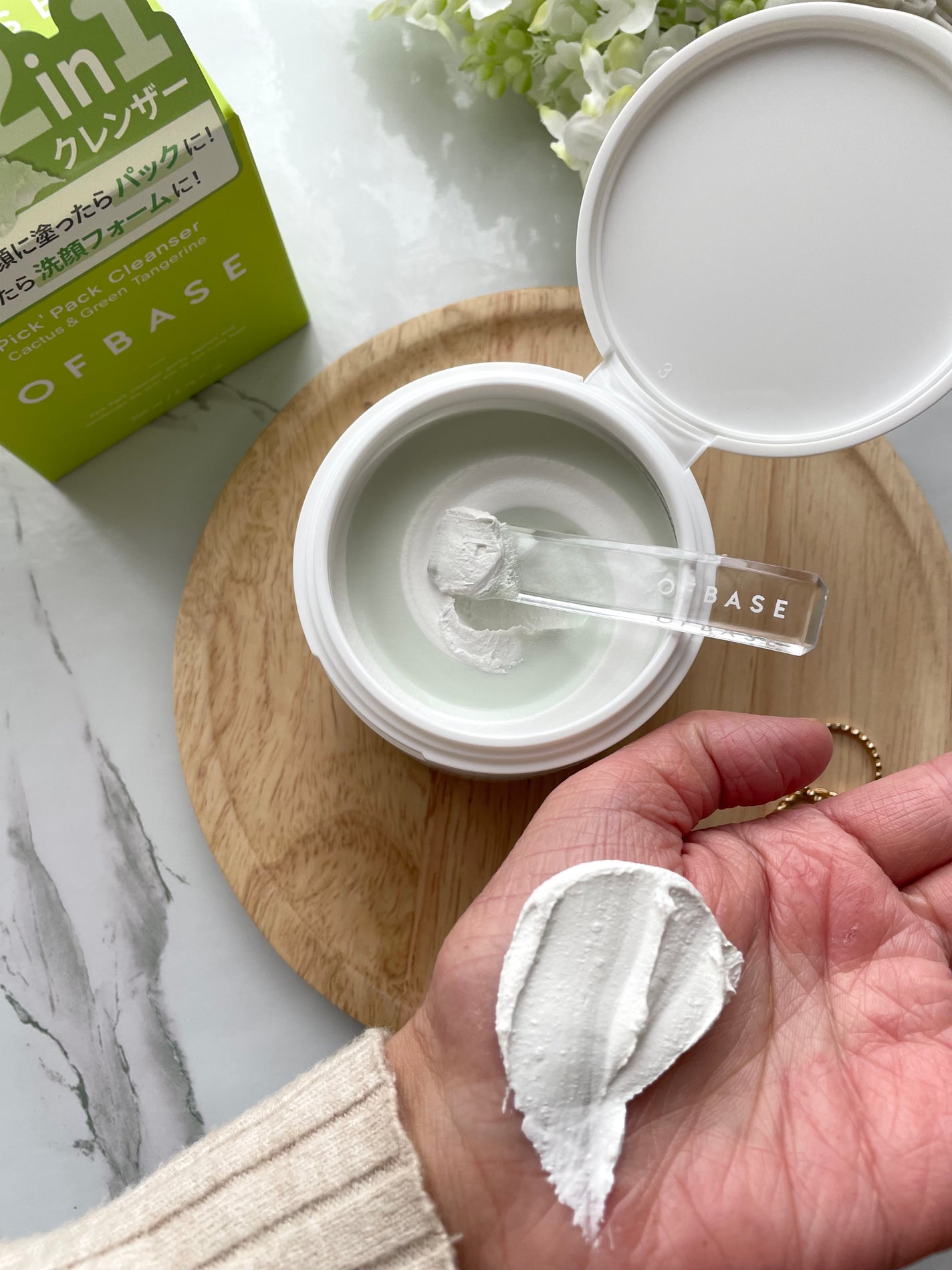 ピックパック クレンザー サボテン&青みかん/OFBASE/洗い流すパック・マスクを使ったクチコミ(5枚目)