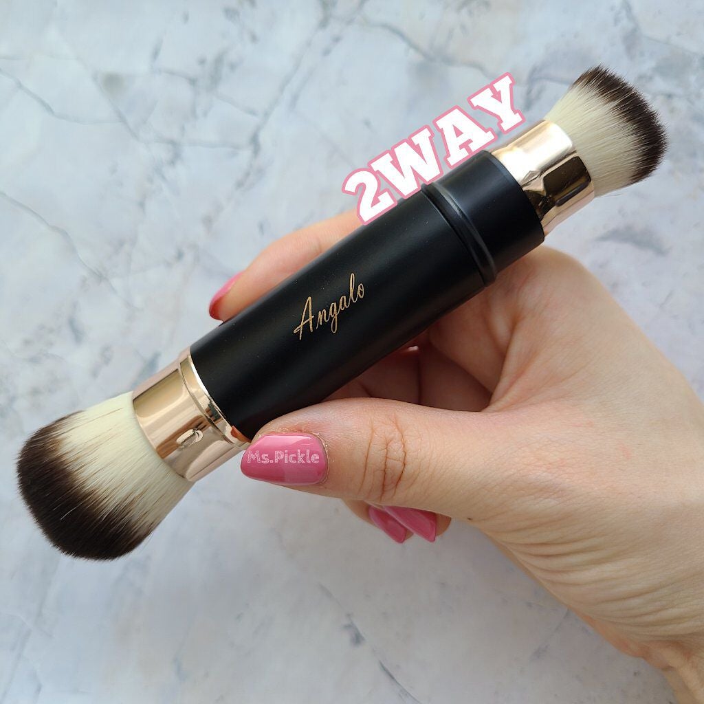 2way メイクブラシ/Angalo/メイクブラシを使ったクチコミ(1枚目)