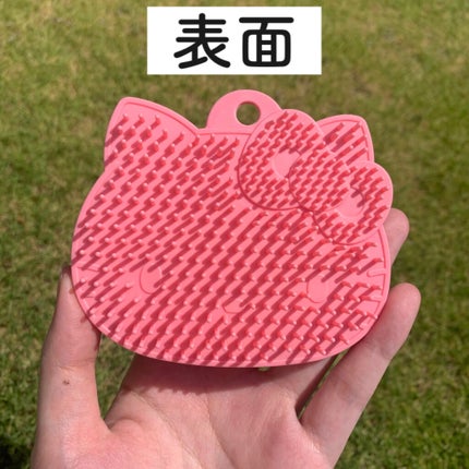 Hello kitty メイクブラシクリーナー/DAISO/その他化粧小物を使ったクチコミ(3枚目)