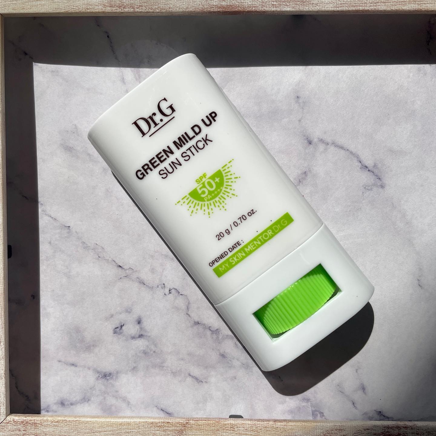 グリーンマイルドサンスティック SPF50+ PA++++/Dr.G/日焼け止めスティックを使ったクチコミ（1枚目）