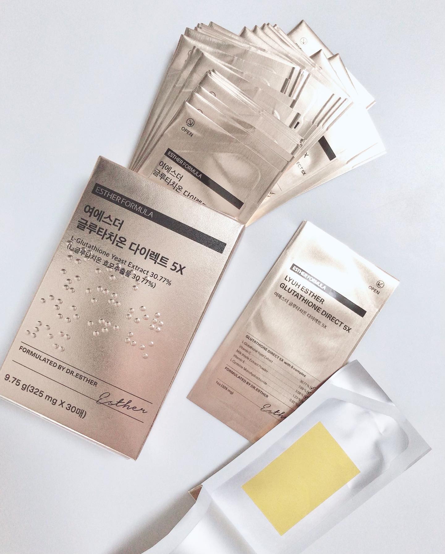 ヨエスターグルタチオンダイレクト５X/ESTHER FORMULA/美容サプリメントを使ったクチコミ（2枚目）