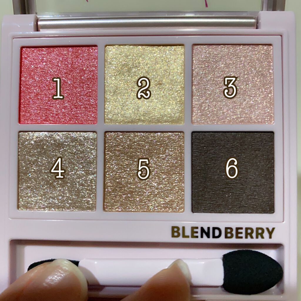 オーラクリエイション/BLEND BERRY/アイシャドウパレットを使ったクチコミ(2枚目)