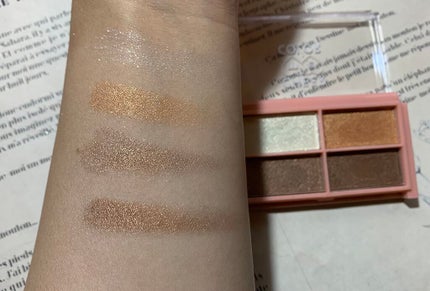 CHEER me COLOR アイシャドウ/セリア/アイシャドウパレットを使ったクチコミ(3枚目)