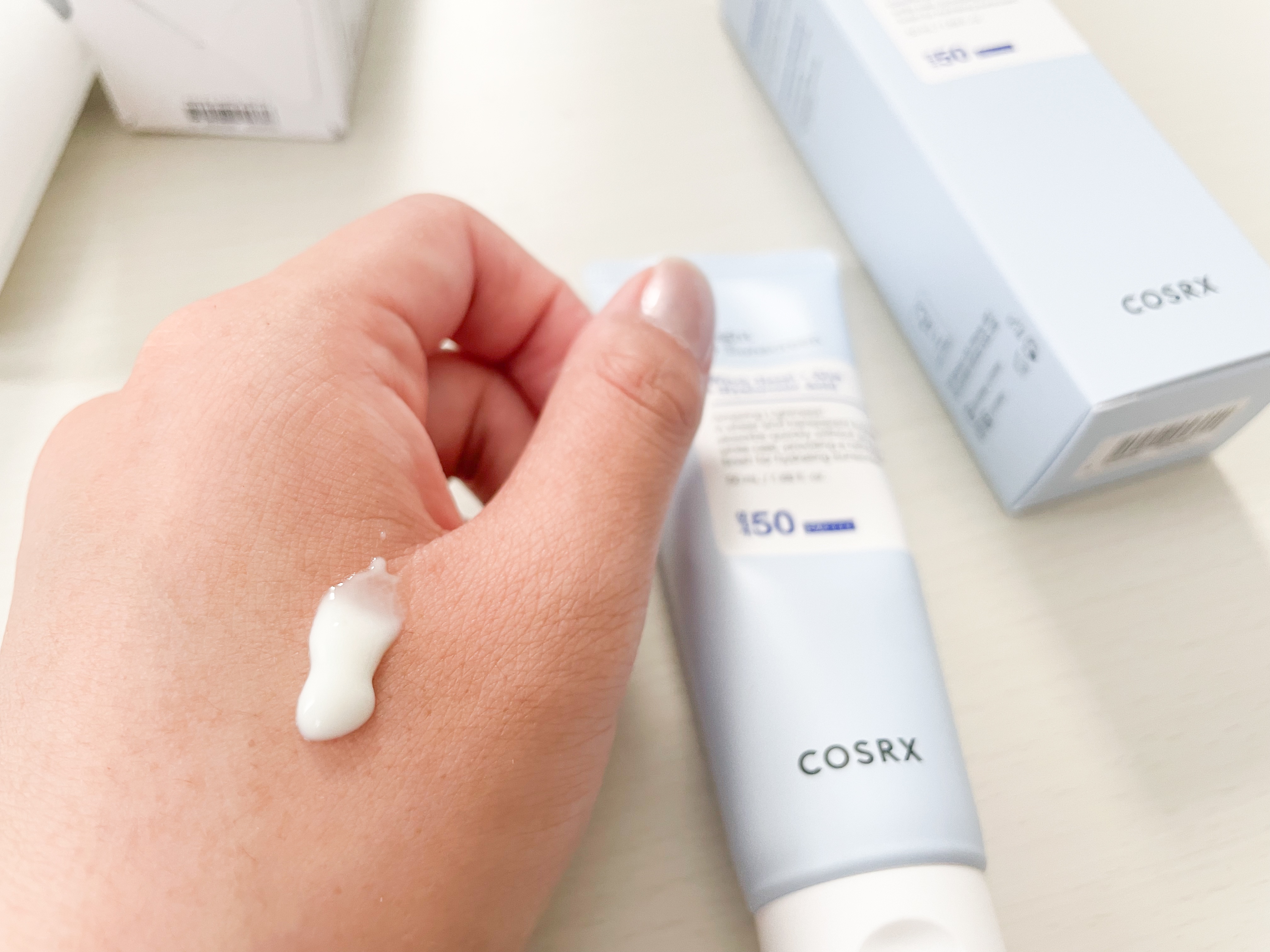 ウルトラライト透明UVクリーム/COSRX/日焼け止めクリームを使ったクチコミ（3枚目）