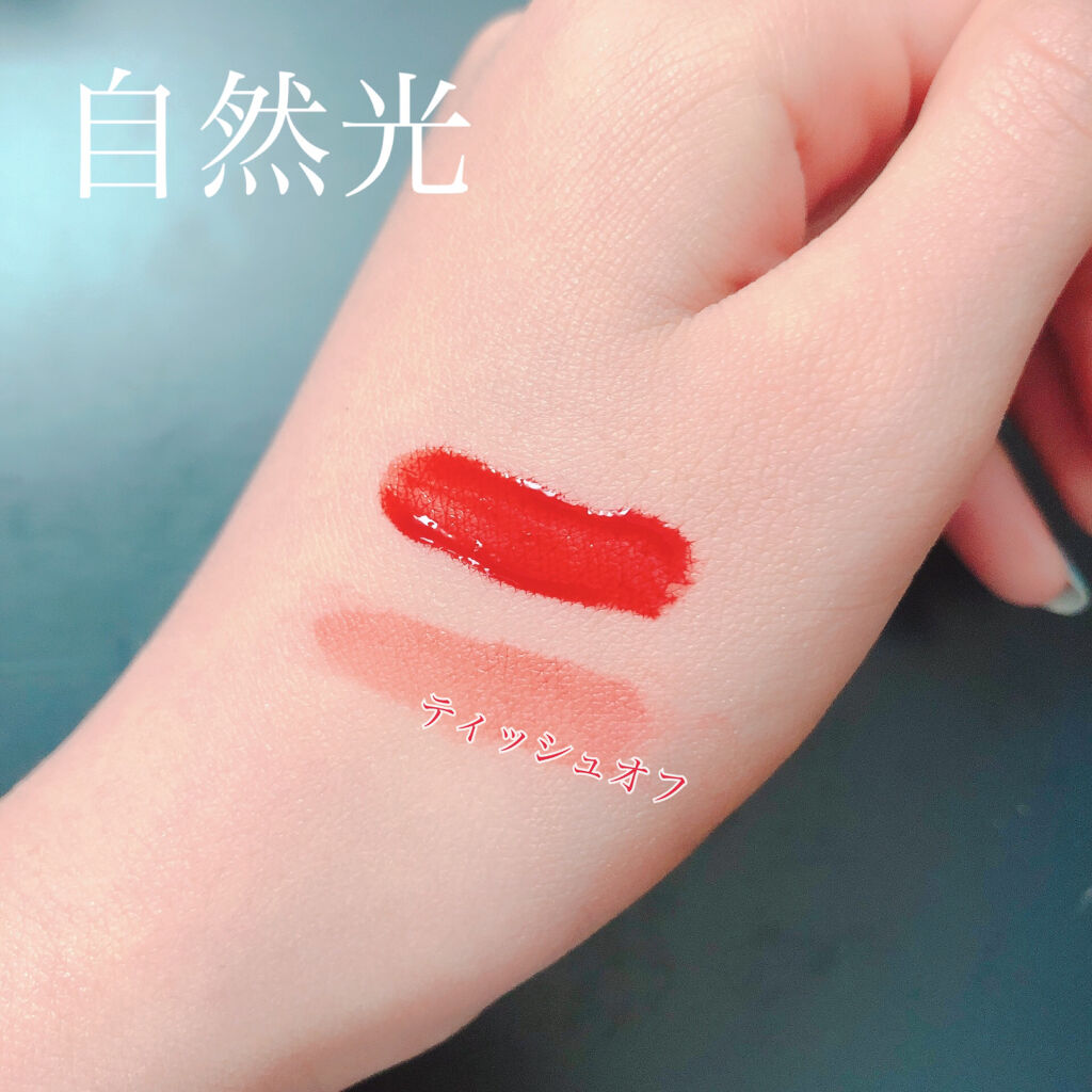 ディアダーリン ウォータージェルティント OR204(チェリー)/ETUDE/リップティントを使ったクチコミ（2枚目）