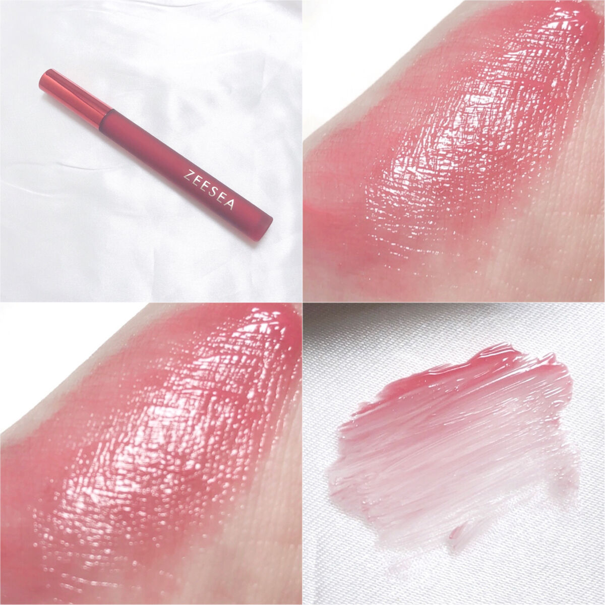 ZEESEA 「0」重力　軽いリキッド #ルージュ LYCHEE SODA/ZEESEA/リップグロスを使ったクチコミ（2枚目）