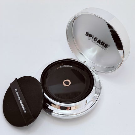 V3シャイニングファンデーション/SPICARE/クッションファンデーションを使ったクチコミ(2枚目)