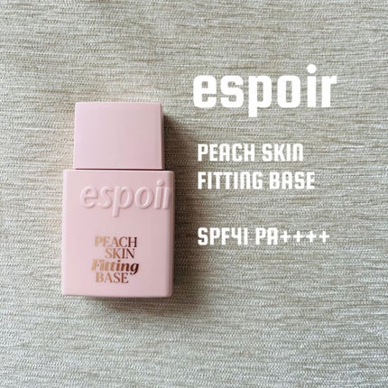 ピーチスキンフィッティングベース/espoir/化粧下地を使ったクチコミ(1枚目)