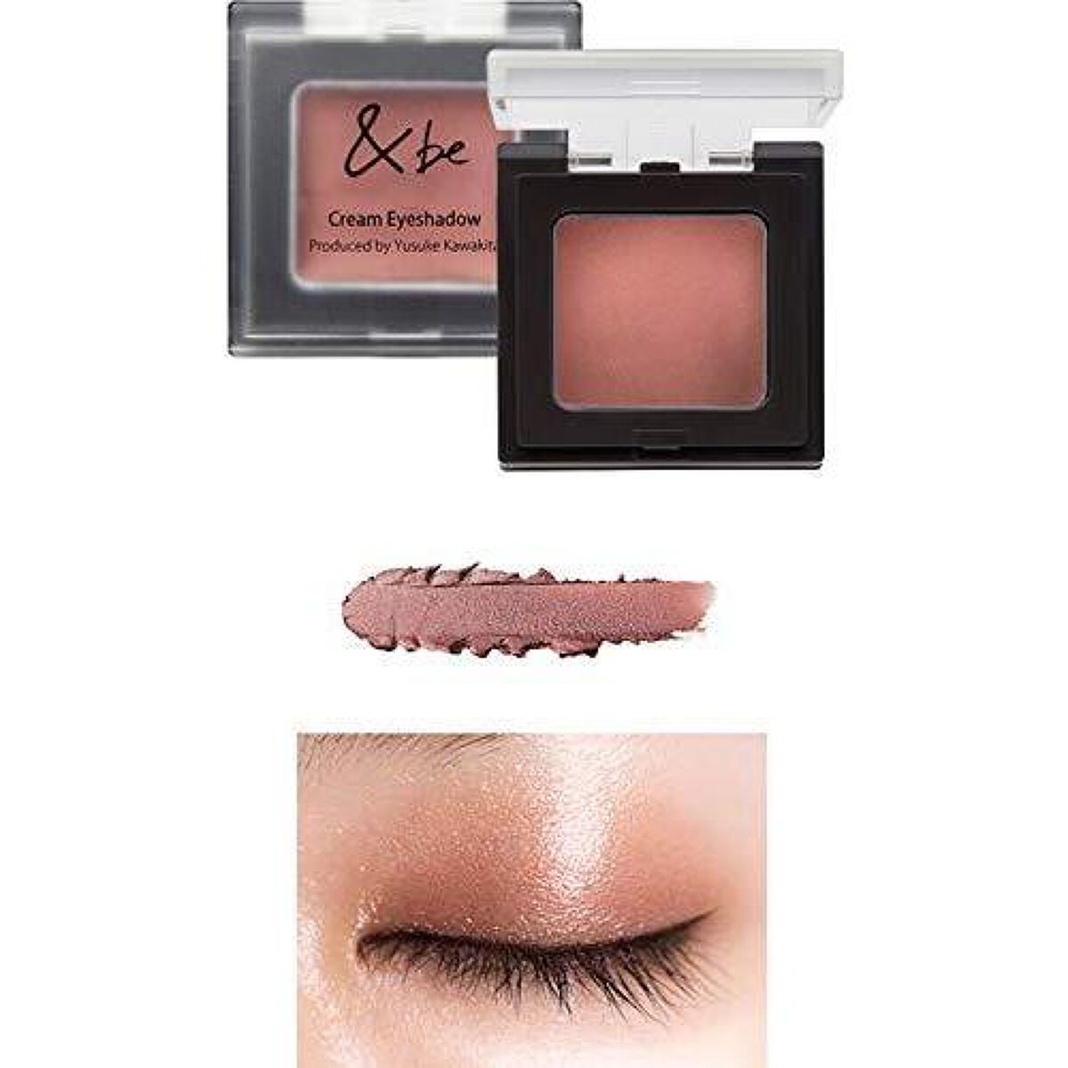 &be クリームアイシャドウ バーガンディーブラウン