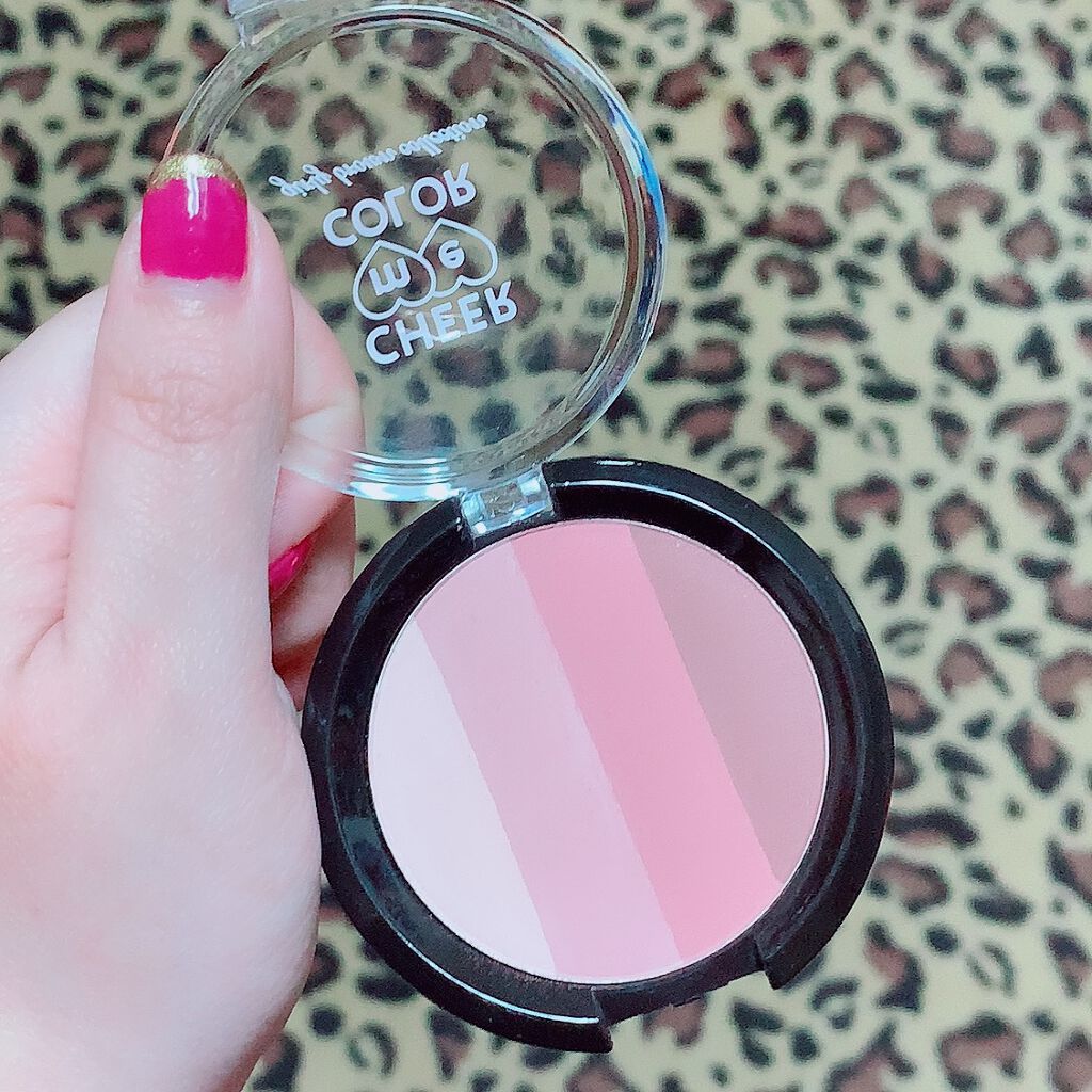 CHEER me COLOR パウダーチーク/セリア/パウダーチークを使ったクチコミ(2枚目)