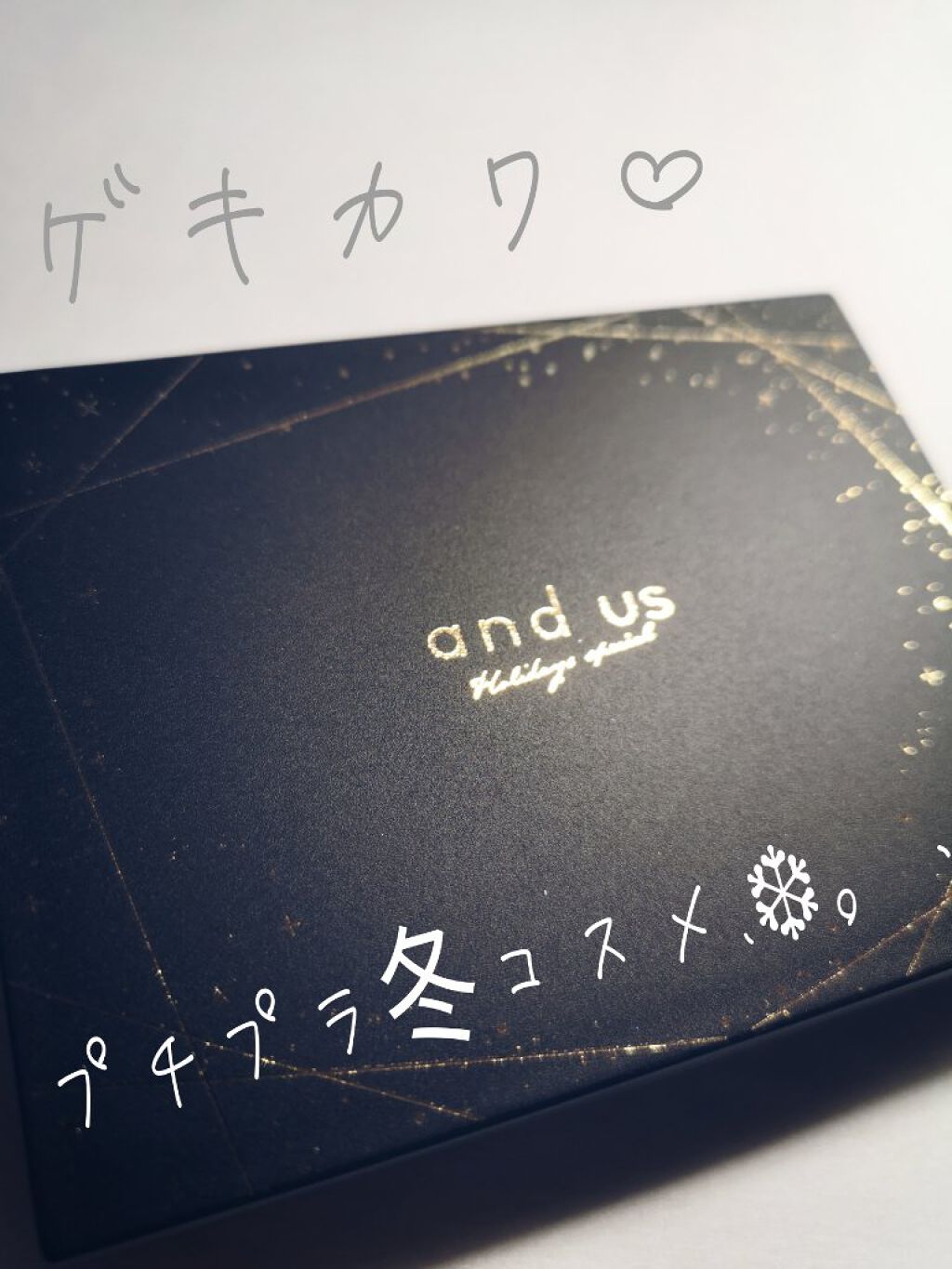 and us  ウィンターコフレパレット  winter night/and us/アイシャドウパレットを使ったクチコミ(1枚目)