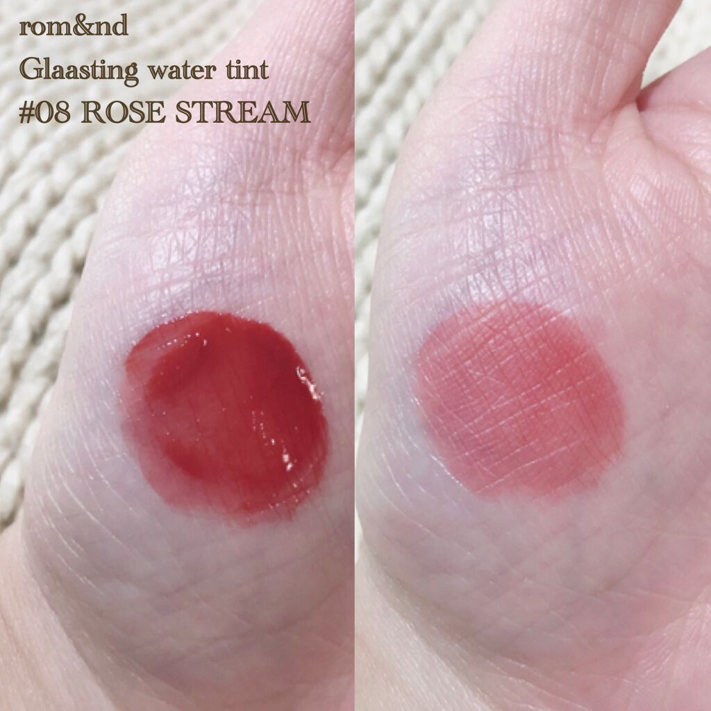 グラスティングウォーターティント/rom&nd/リップティントを使ったクチコミ（2枚目）