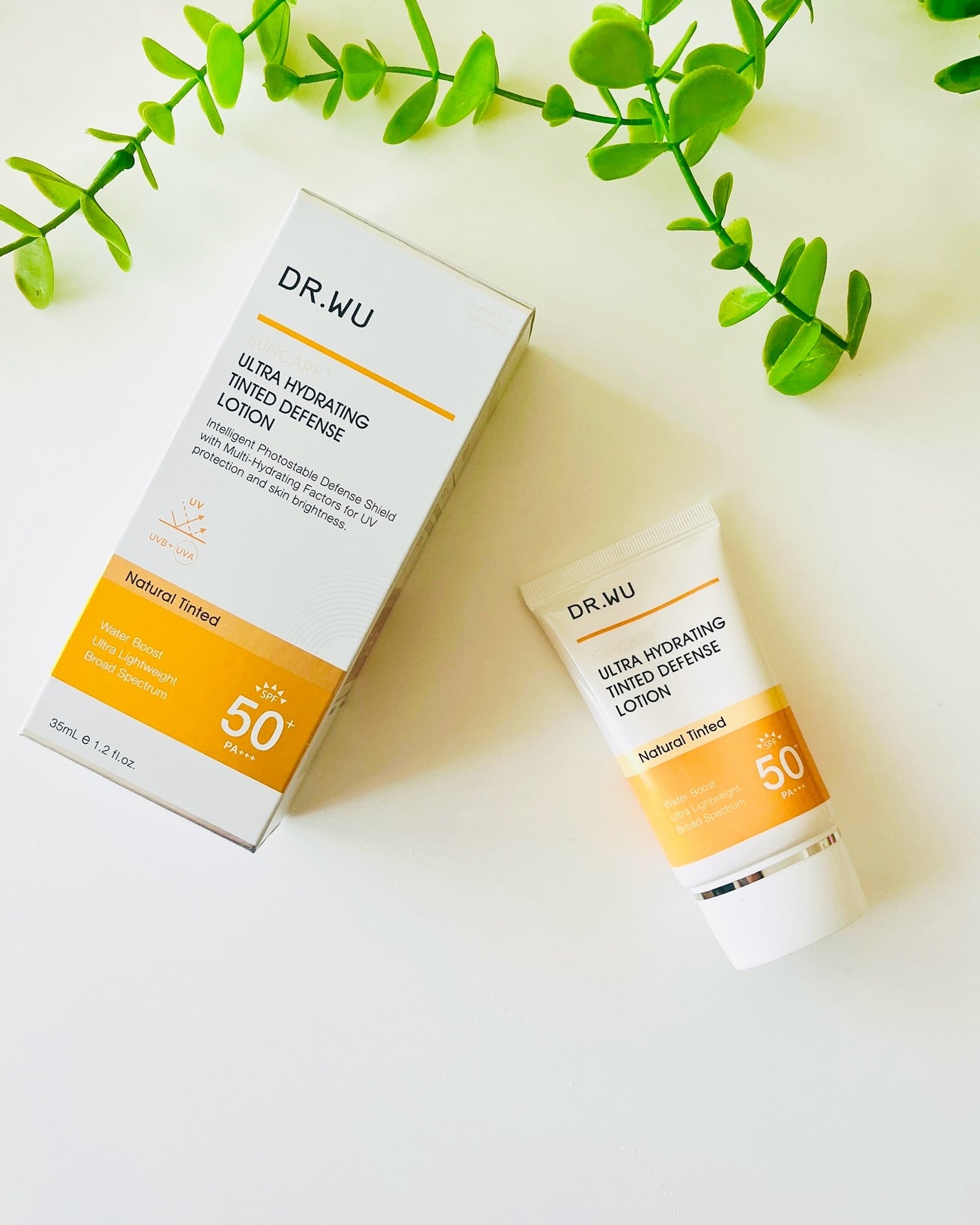 サンスクリーン+モイスト(色付き)<日焼け止め>/DR.WU/日焼け止めローションを使ったクチコミ(5枚目)