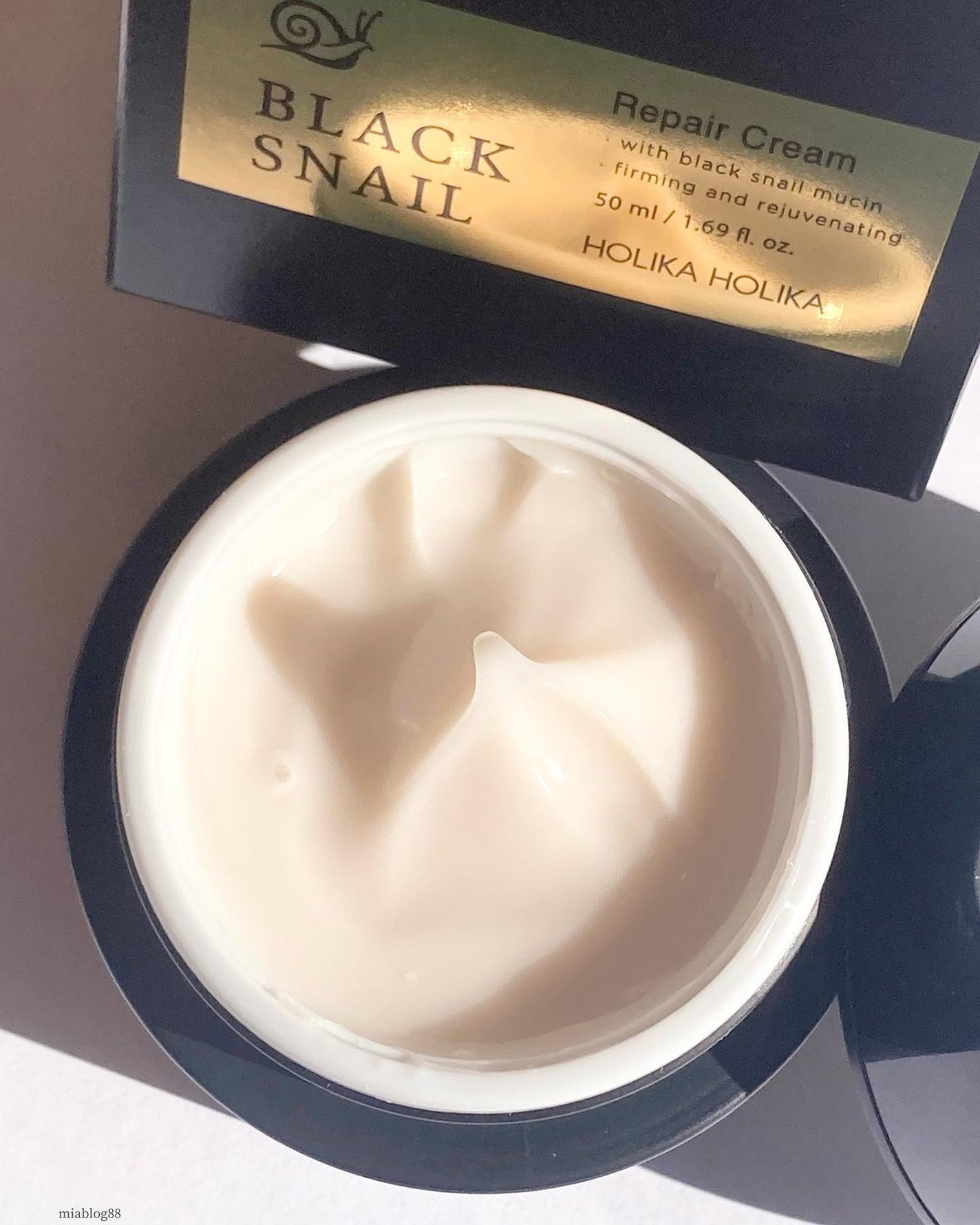 プライム ユース ブラック スネイル リペアクリーム/HOLIKA HOLIKA/フェイスクリームを使ったクチコミ(3枚目)