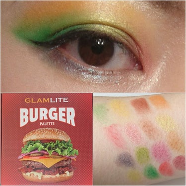 GLAMLITE Burger Palette/Glamlite/パウダーアイシャドウを使ったクチコミ（3枚目）