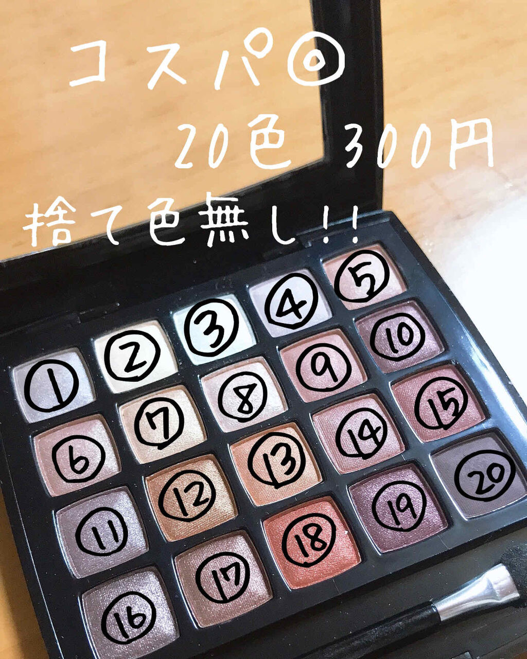 トゥエンティカラーズ/ディアローラ/アイシャドウパレットを使ったクチコミ（2枚目）