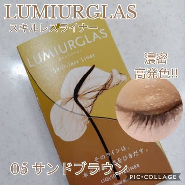 スキルレスライナー/LUMIURGLAS/リキッドアイライナーを使ったクチコミ（1枚目）