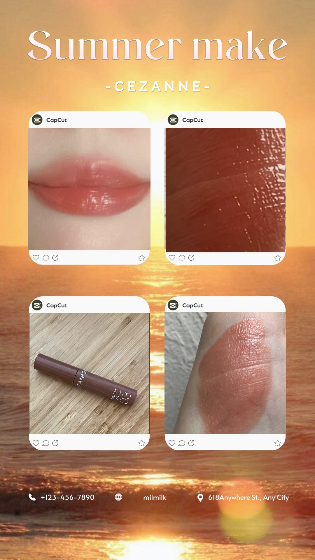 ウォータリーティントリップ/CEZANNE/リップティントを使ったクチコミ（1枚目）