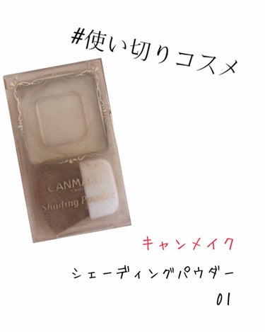 おはこんばんにちは*ˊᵕˋ)੭
A Y ❁⃘*.ﾟです

本日は#使い切りコスメ の紹介です！
隅の隅までブラシで取って完全に無くなりましたー🙌

👉キャンメイク シェーディングパウダー 01

イエベ