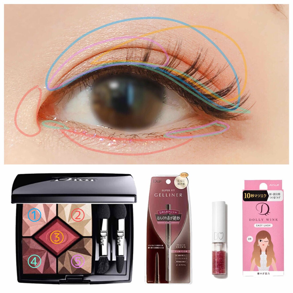 サンク クルール/Dior/アイシャドウパレットを使ったクチコミ(2枚目)