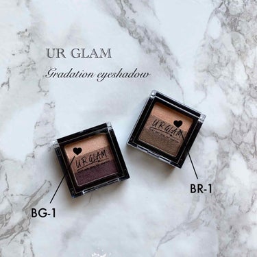 UR GLAM　GRADATION EYESHADOW ブラウン/U R GLAM/アイシャドウパレットを使ったクチコミ（1枚目）