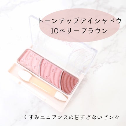 トーンアップアイシャドウ/CEZANNE/アイシャドウパレットを使ったクチコミ(2枚目)