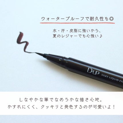 シルキーリキッドアイライナーWP/D-UP/リキッドアイライナーを使ったクチコミ(4枚目)