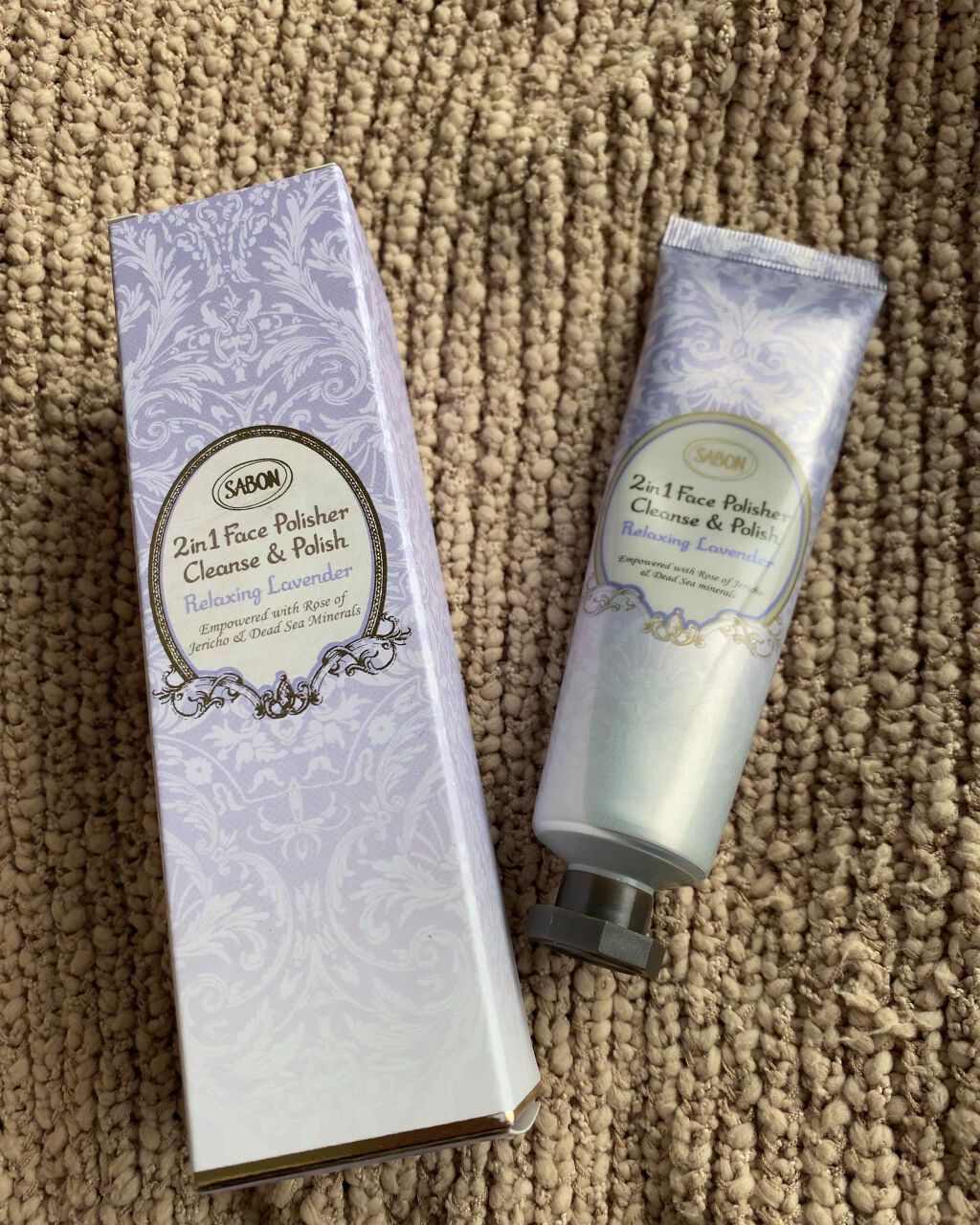 フェイスポリッシャー リラクシング(ラベンダー)/SABON/スクラブ・ゴマージュを使ったクチコミ（1枚目）