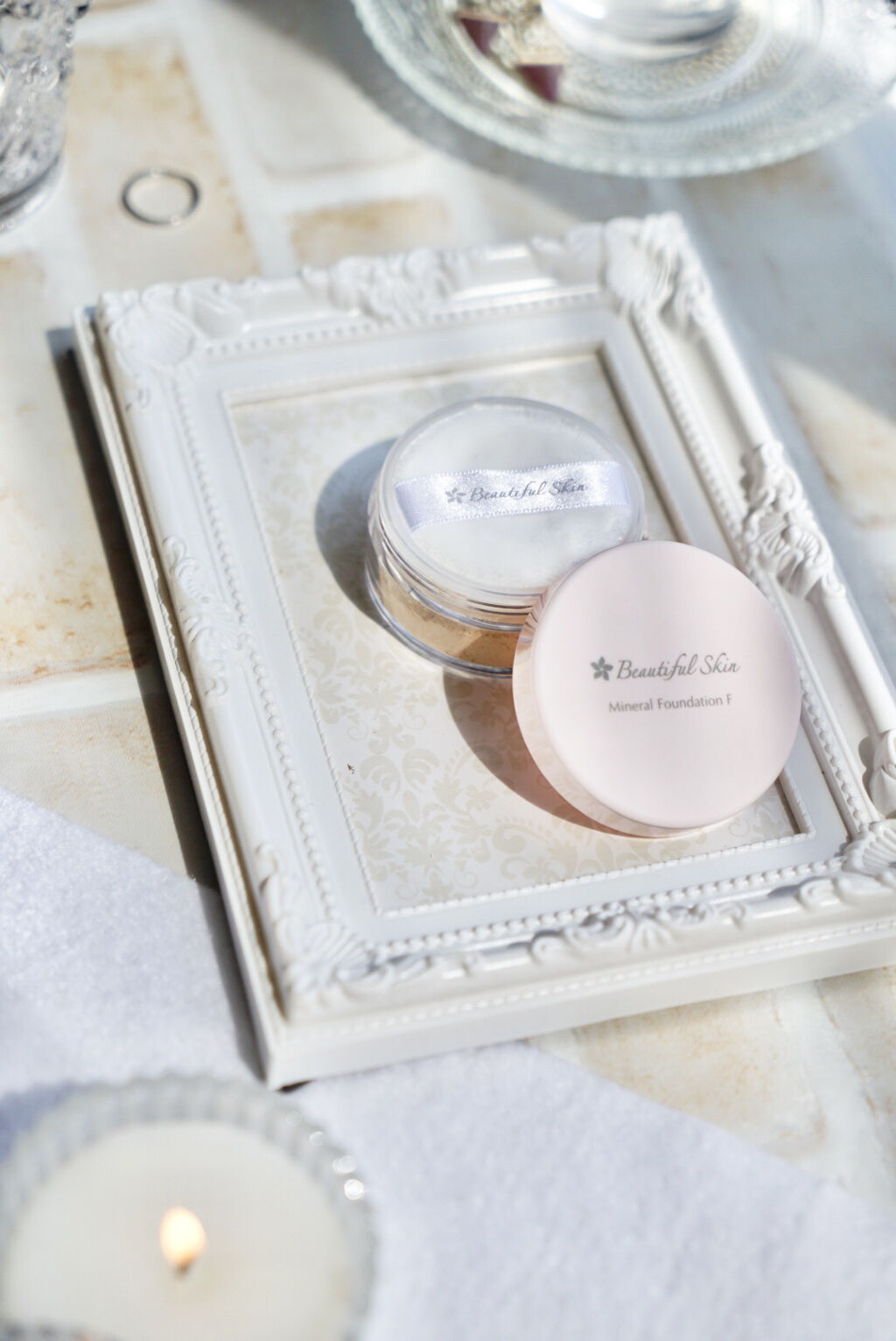 ビューティフルスキン ミネラルファンデーション Ｆのクチコミ「パウダーファンデの概念が変わっちゃう✨✨
フラーレン配合でお肌しっとり♪

／
パウダーファン.....」（2枚目）