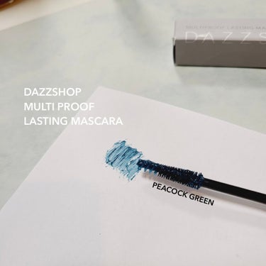 マルチプルーフラスティングマスカラ PEACOCKGREEN/DAZZSHOP/マスカラを使ったクチコミ（2枚目）